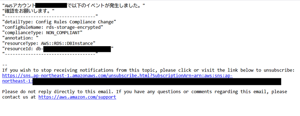 Amazon SNS Configメール改良版